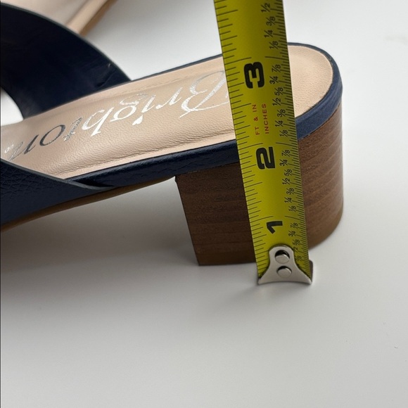 Brighton sandals blue pink yellow butterfly embellished leather block heel 7.5 M - Picture 10 of 10